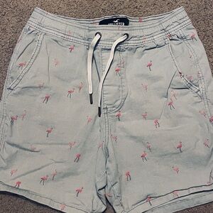 Men’s Hollister shorts with flamingos sz xs =womens s/m or boys 14/16